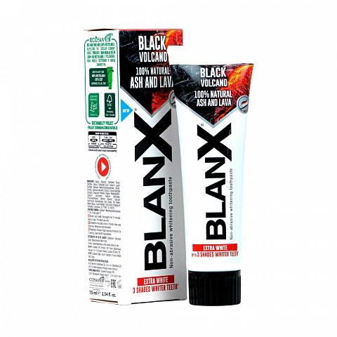 Зубная паста Blanx Black Volcano, 75 мл - изображение 1