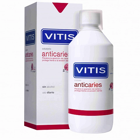 Ополаскиватель Vitis Anticaries с ментоловым вкусом, 500 мл - изображение 1
