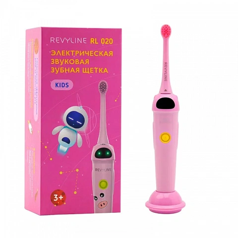 Электрическая зубная щетка Revyline RL 020 Kids Розовая - изображение 1