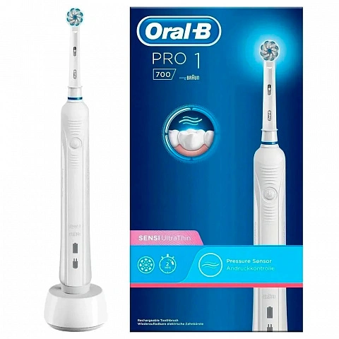 Электрическая зубная щетка Oral-B Pro 700 sensi clean - изображение 1