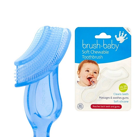 Силиконовая зубная щетка Brush-Baby (от 1 до 3 лет) - изображение 1