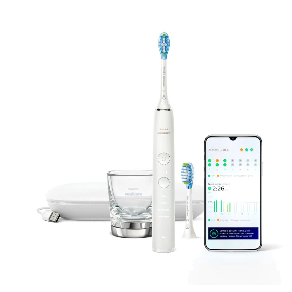 

Электрическая зубная щетка Philips, Белый, Sonicare DiamondClean Smart