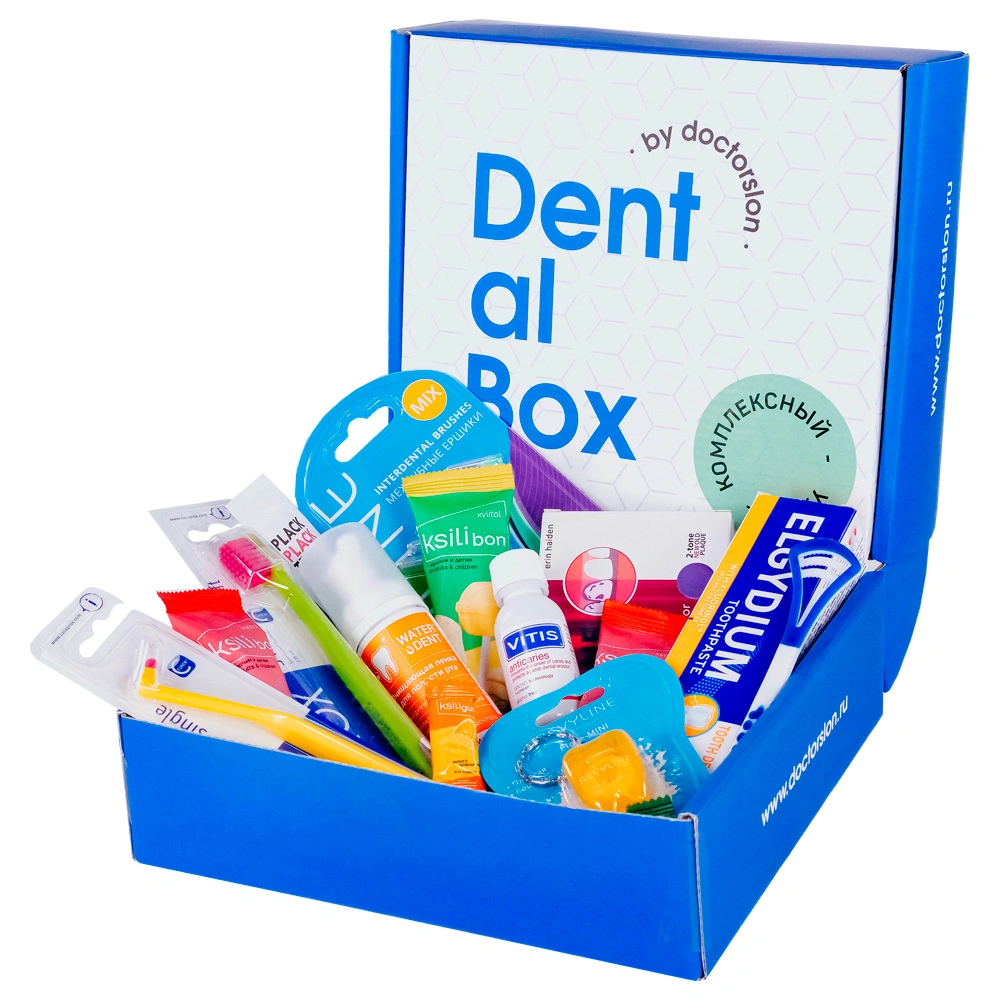 Готовый набор для гигиены Dental Box Dental Box Комплексный уход готовый набор для гигиены dental box ортодонтический набор 1