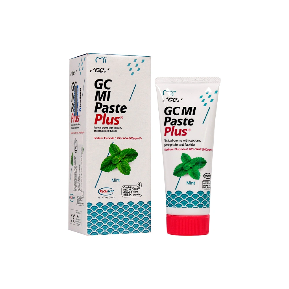 Зубная паста GC Mi Paste Plus крем c фтором gc mi paste для реминерализации и снижения чувствительности клубника 40 г