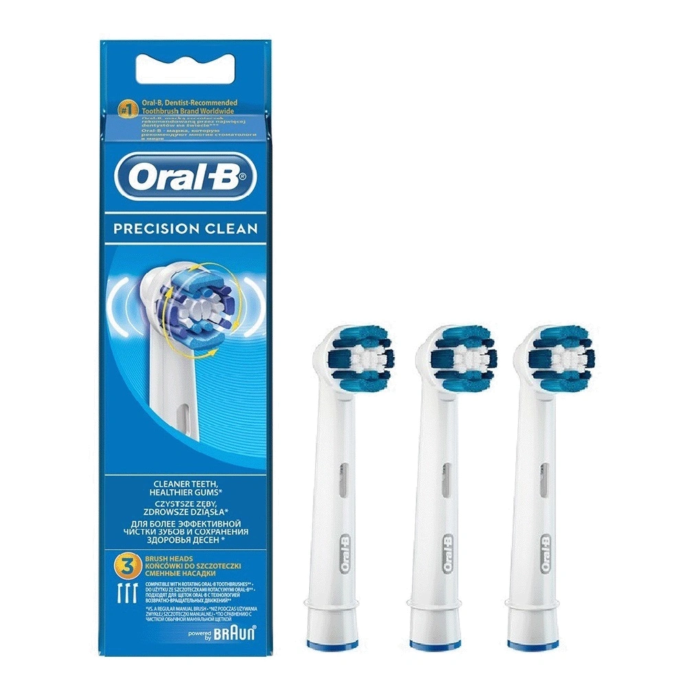 Комплект насадок Oral-B Precision Clean EB20RB сменная насадка braun oral b precision clean eb20rb