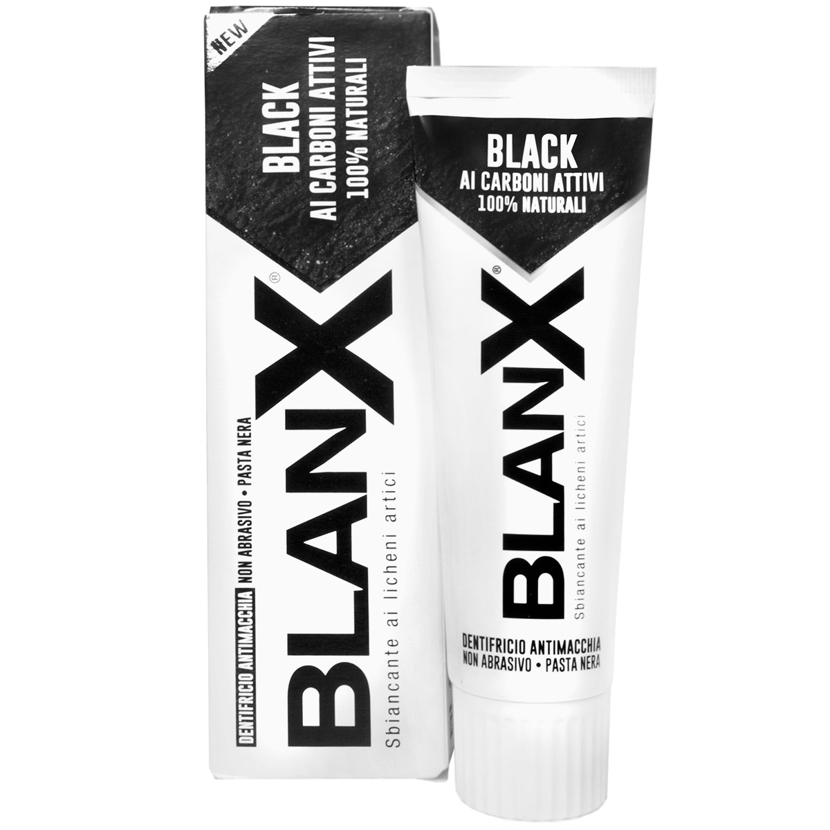 Зубная паста Blanx Black с древесным углём