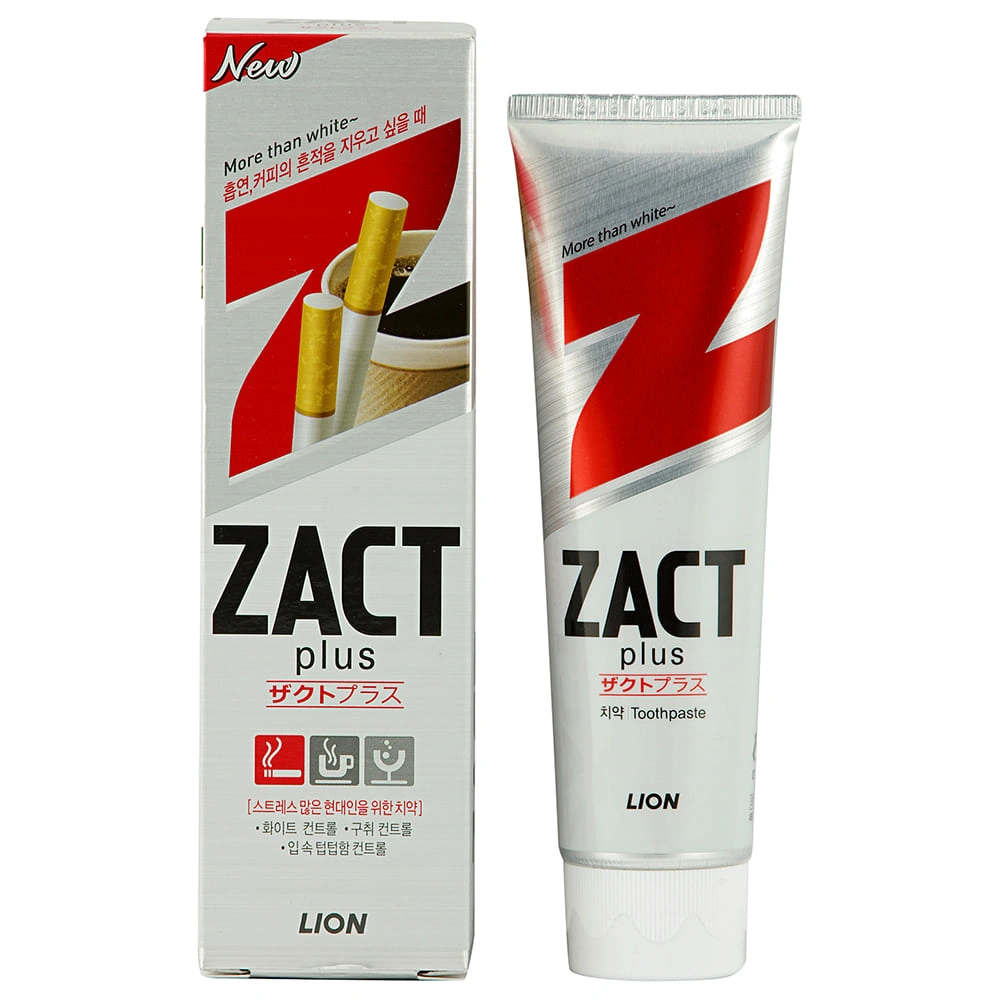 Зубная паста LION Zact для устранения никотинового налета и запаха табака