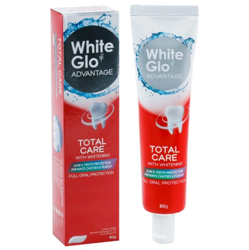 Зубная паста White Glo White Glo отбеливающая тотальная защита, 80 мл
