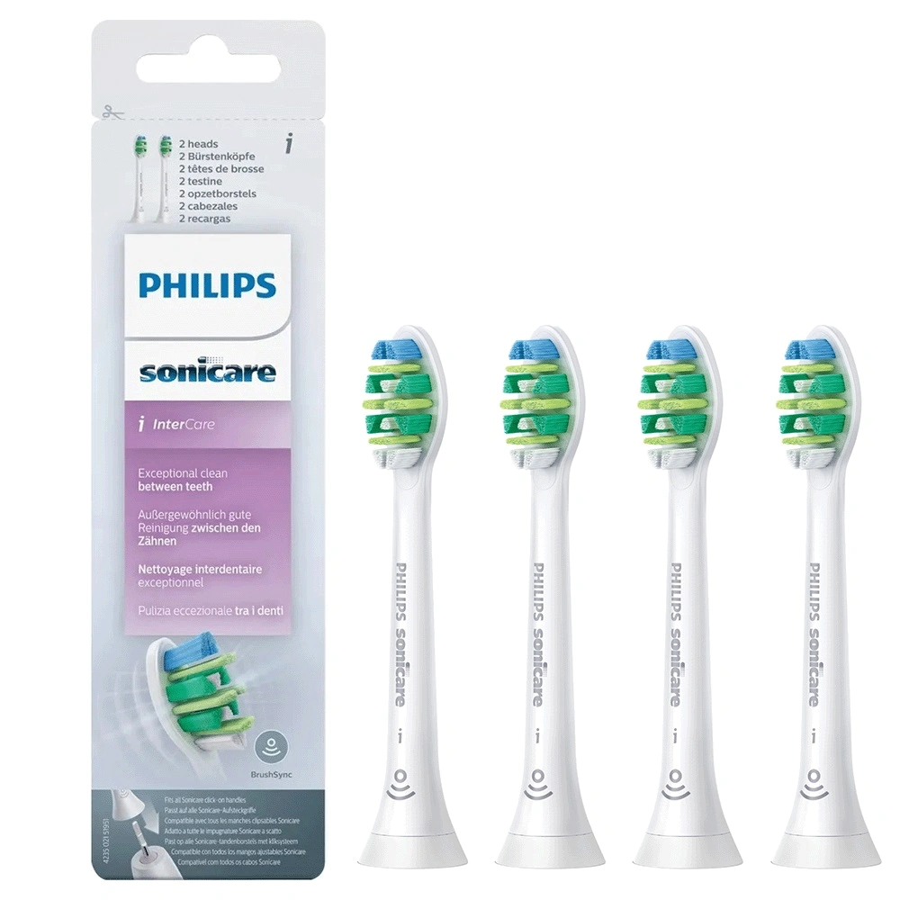Комплект насадок Philips Sonicare InterCare HX9004/10 набор зубных щеток philips sonicare protectiveclean 5100 hx6851 34