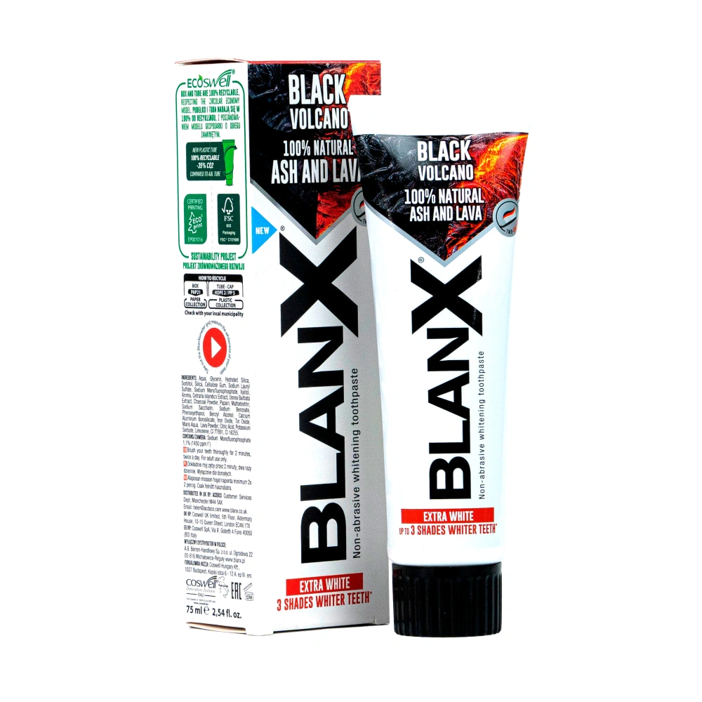 Зубная паста Blanx Black Volcano