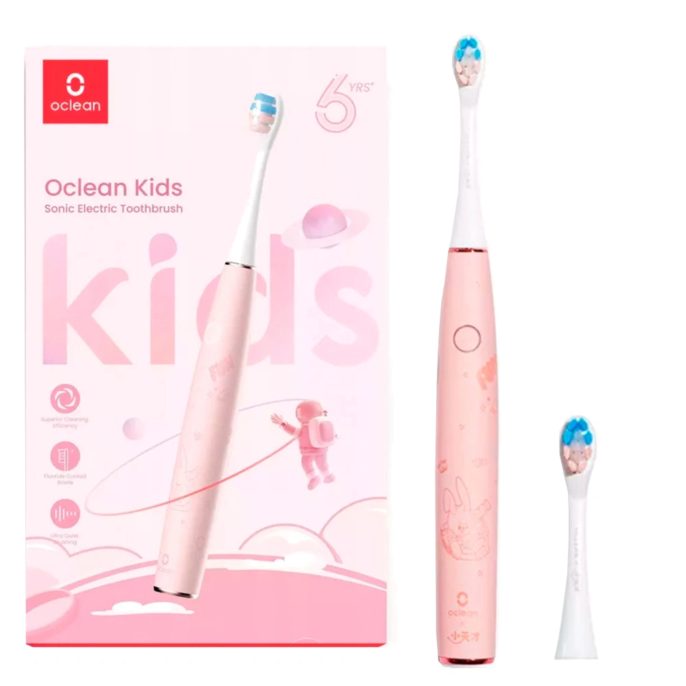 Электрическая зубная щетка Oclean Kids розовая