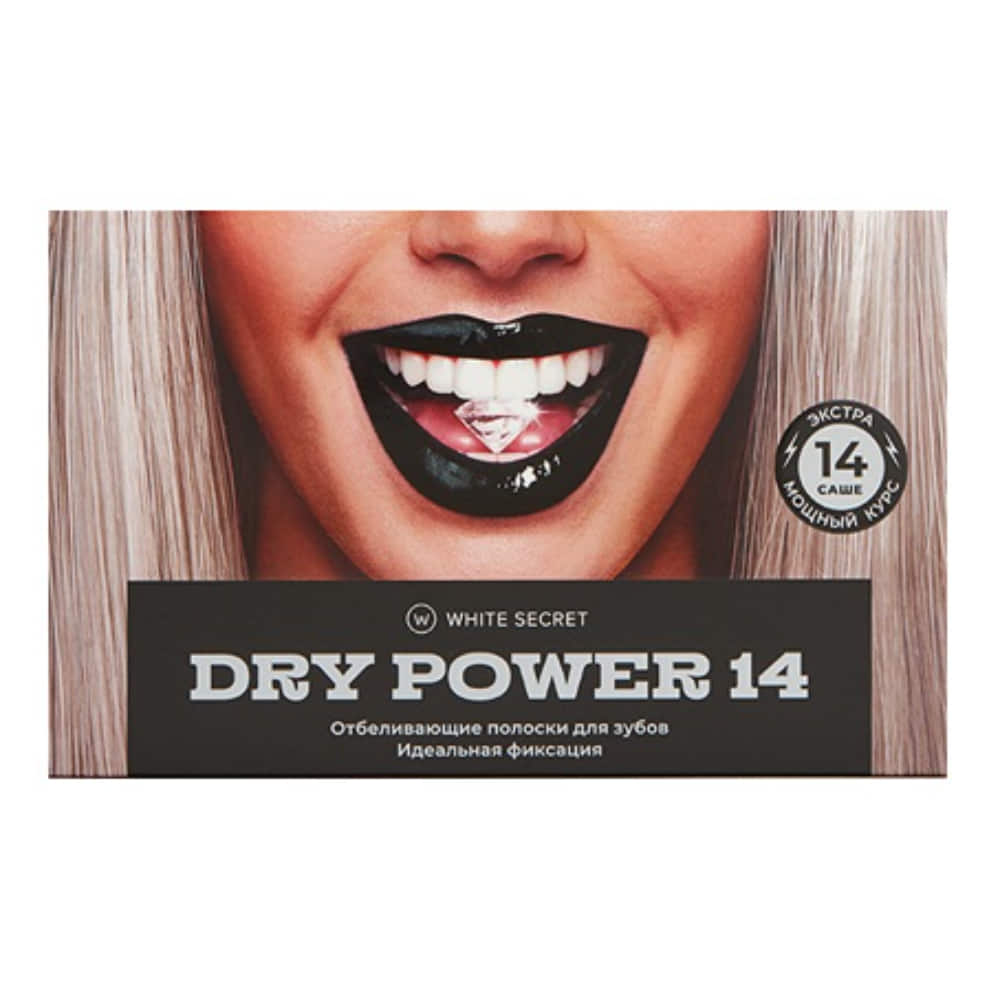Купить Dry power 14, Отбеливающие полоски White Secret