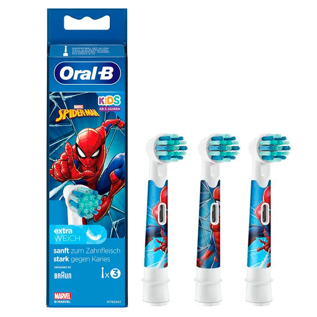 Комплект насадок Oral-B переводное тату priority человек паук 2