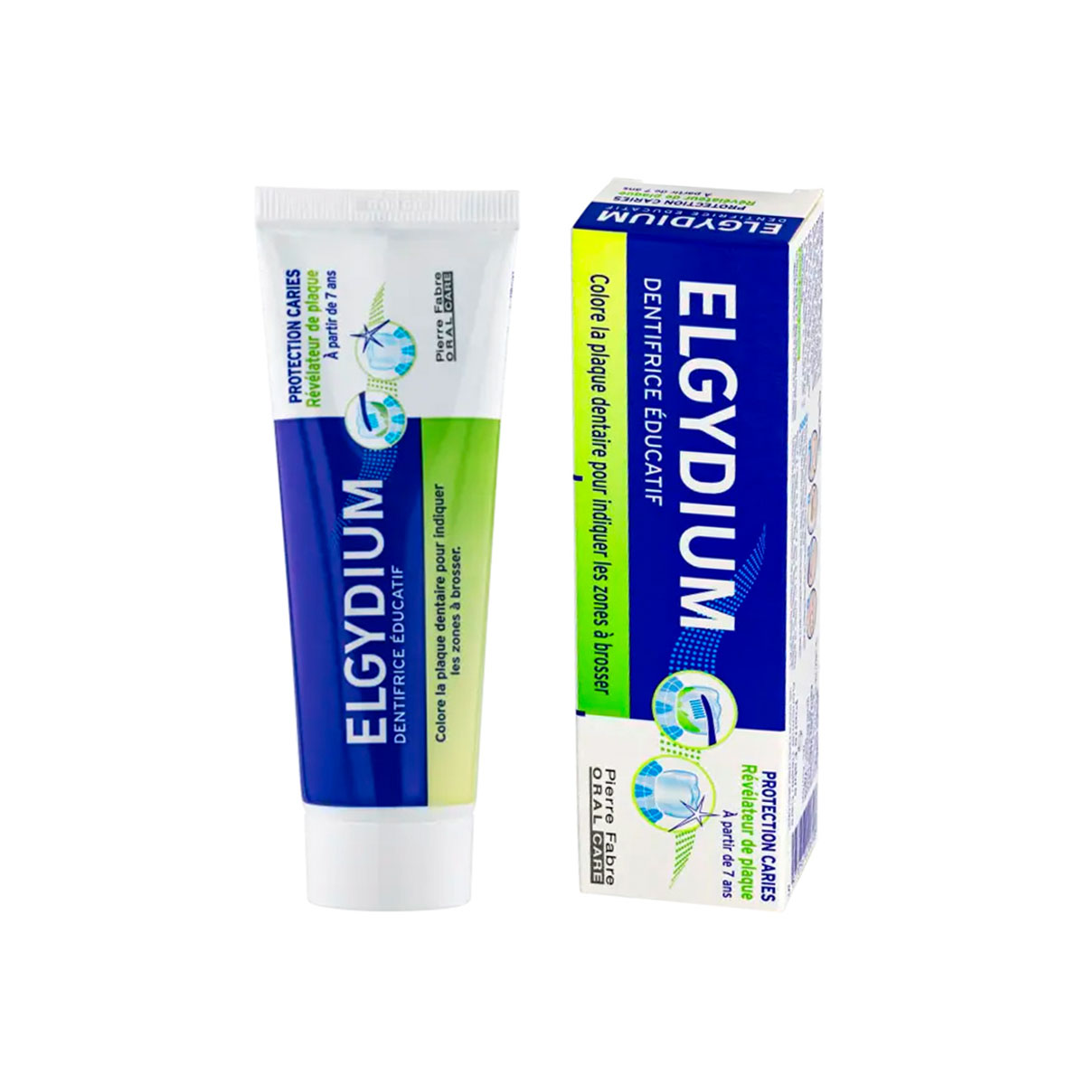 Зубная паста Эльгидиум Plaque-disclosing для взрослых и детей от 7 лет паста зубная с индикацией зубного налёта plaque disclosing elgydium эльгидиум 50мл