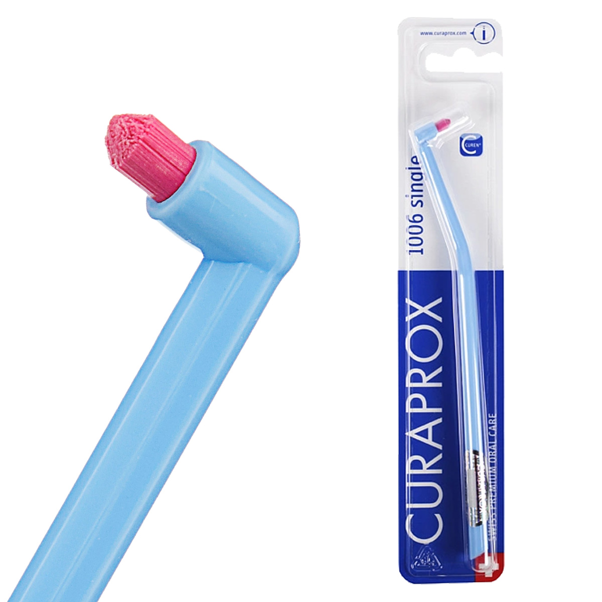 Зубная щетка Curaprox 1006 Single & Sulcular (монопучковая)