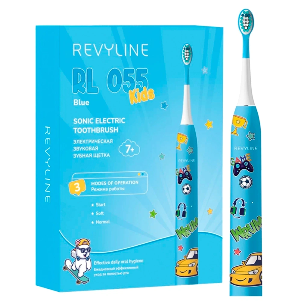 

Электрическая зубная щетка Revyline, RL 055 Голубая