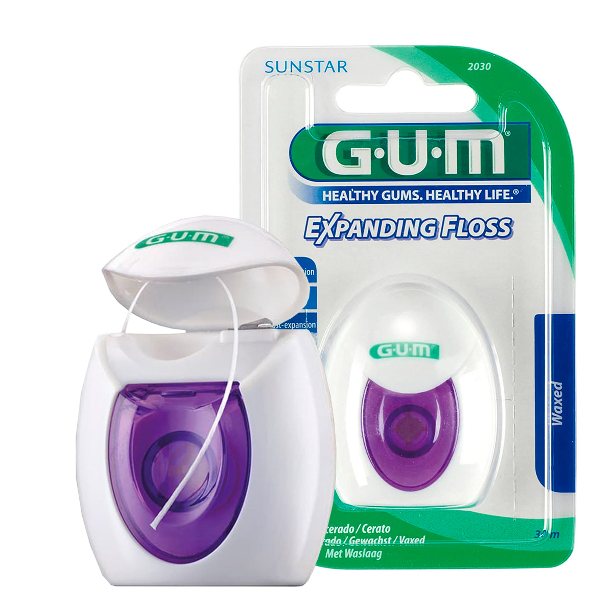 Зубная нить GUM Expanding Floss, 30 м фотографии