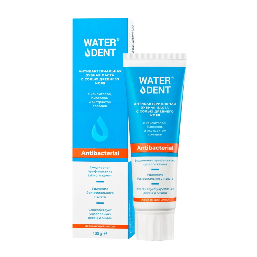 Зубная паста Waterdent Waterdent Антибактериальная, 100 гр