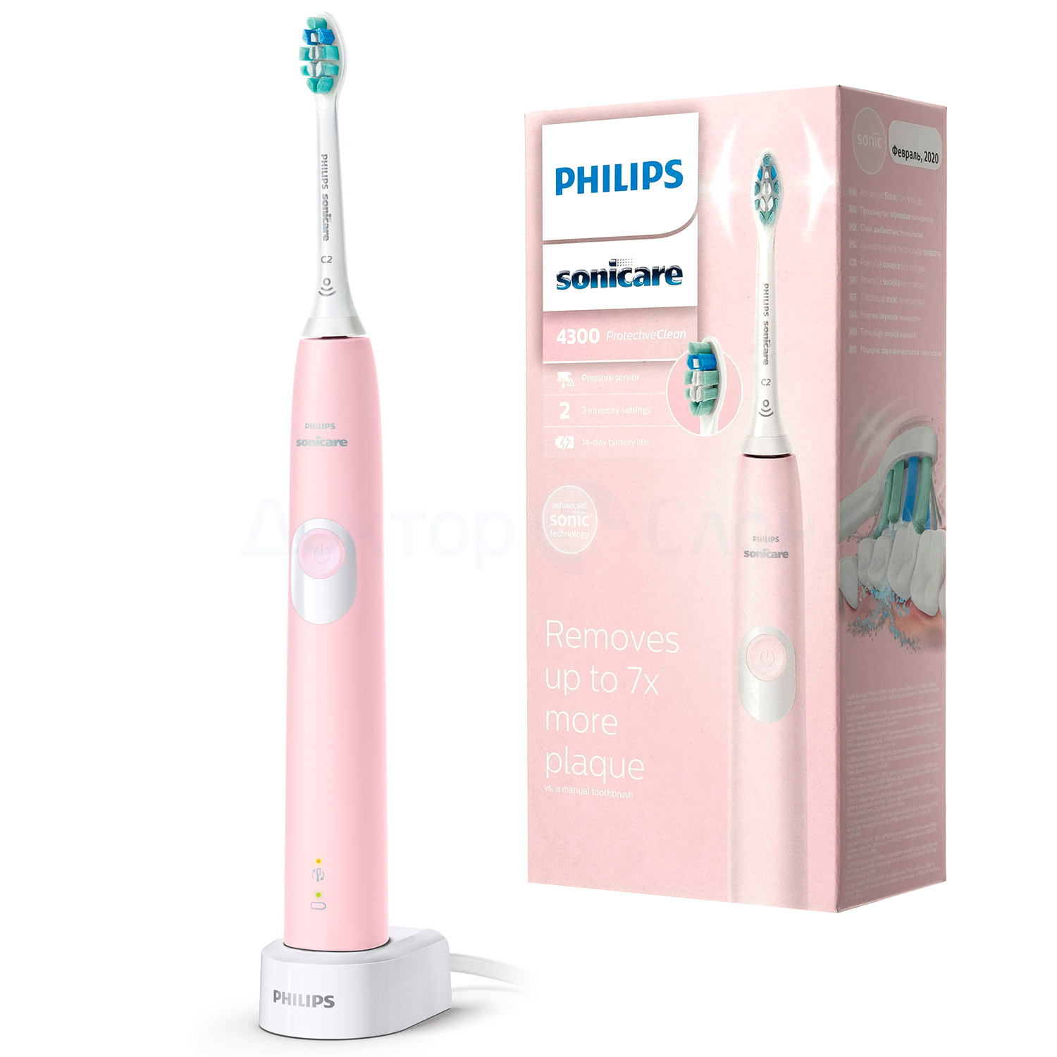 Электрическая зубная щетка Philips Sonicare ProtectiveClean 4300 электрическая зубная щетка philips sonicare protectiveclean 4300