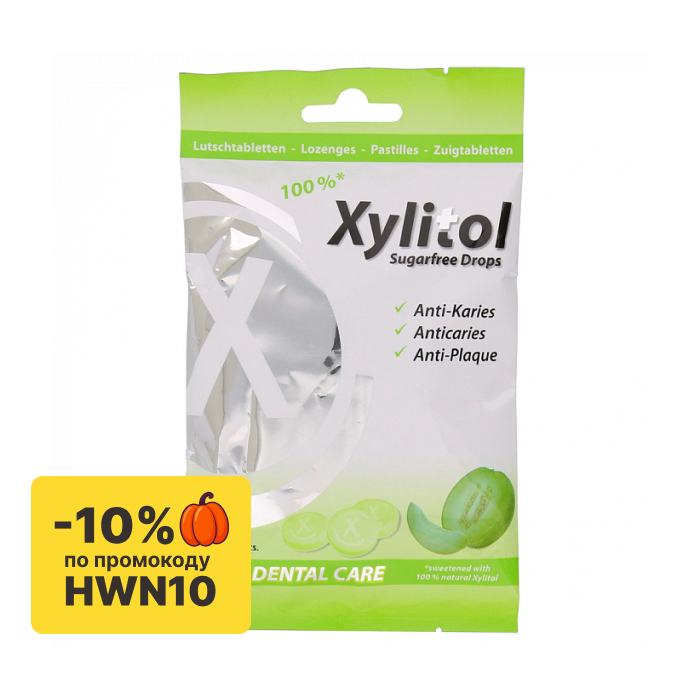 Леденцы miradent Xylitol Drops дыня