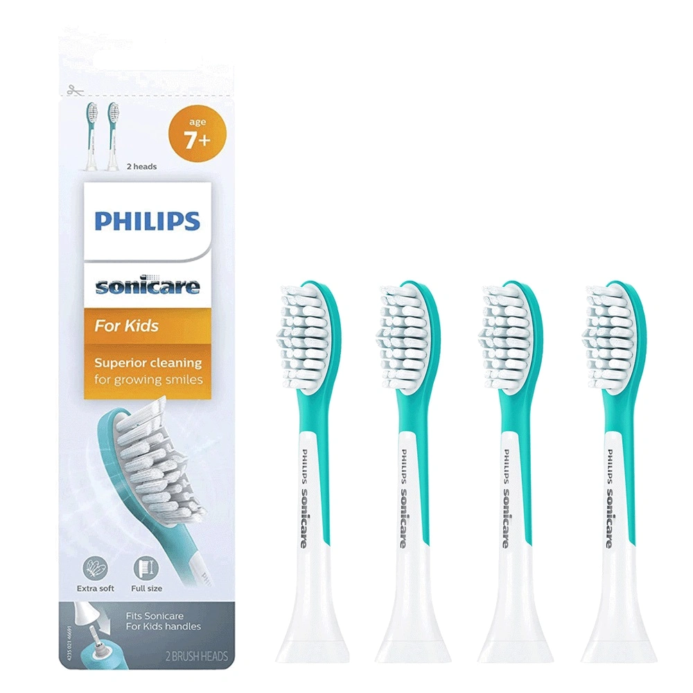 Комплект насадок Philips Sonicare For Kids HX6044/33 (4 шт) от 7 лет насадки philips sonicare sensitive hx6052 для бережного очищения чувствительных зубов 2 шт