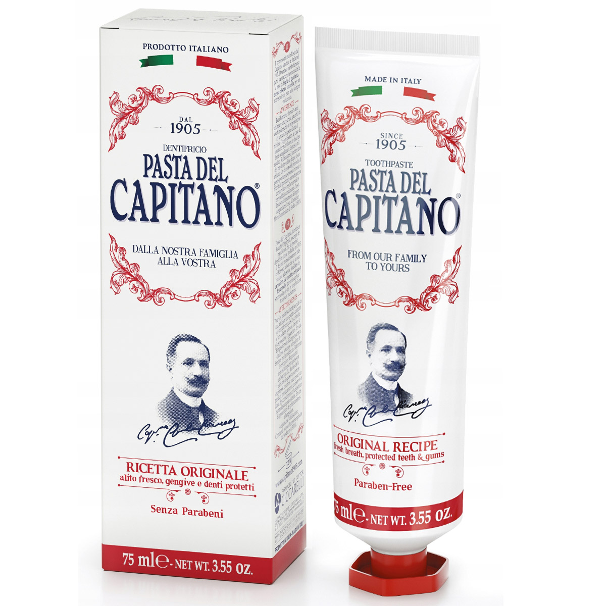 Зубная паста Pasta Del Capitano Pasta del Capitano ORIGINAL RECIPE зубная паста pasta del capitano original recipe 75 мл