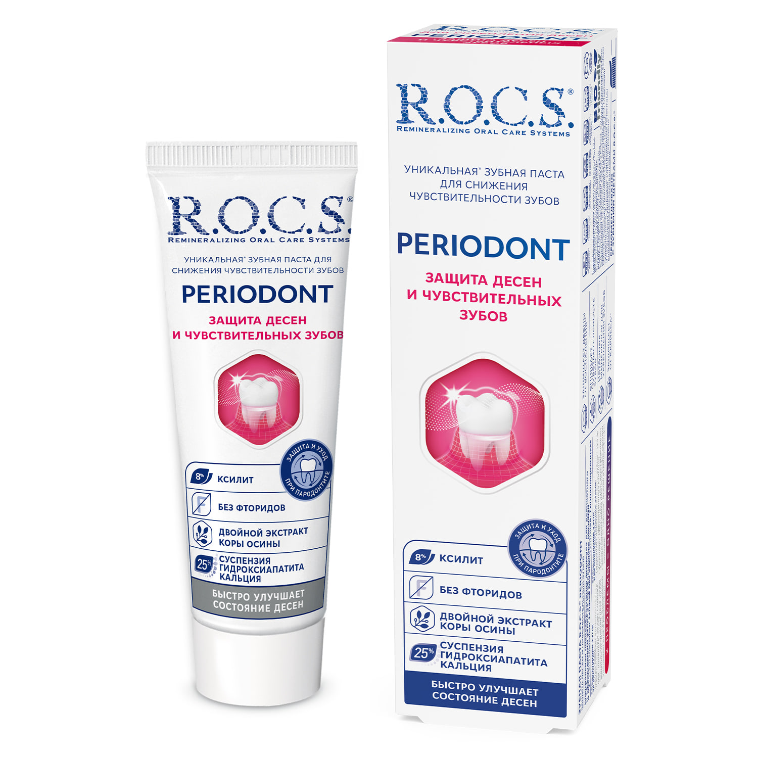 Зубная паста ROCS PERIODONT зубная паста rocs pro moisturizing
