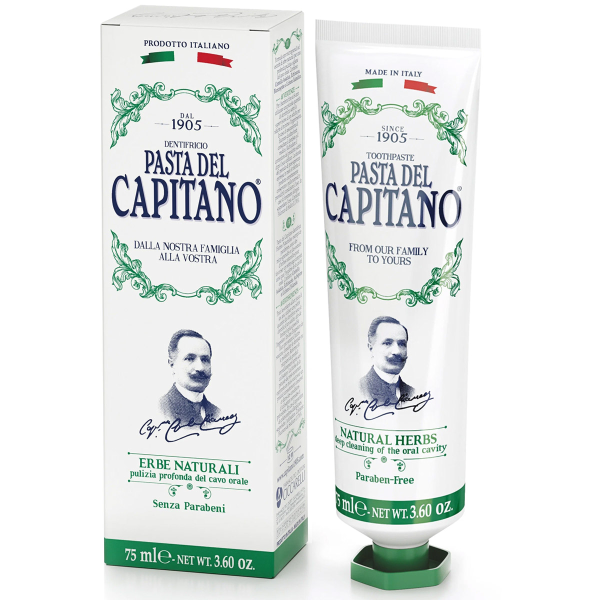 Зубная паста Pasta Del Capitano бизорюк органическая зубная паста против воспалений десен с маклюрой 50