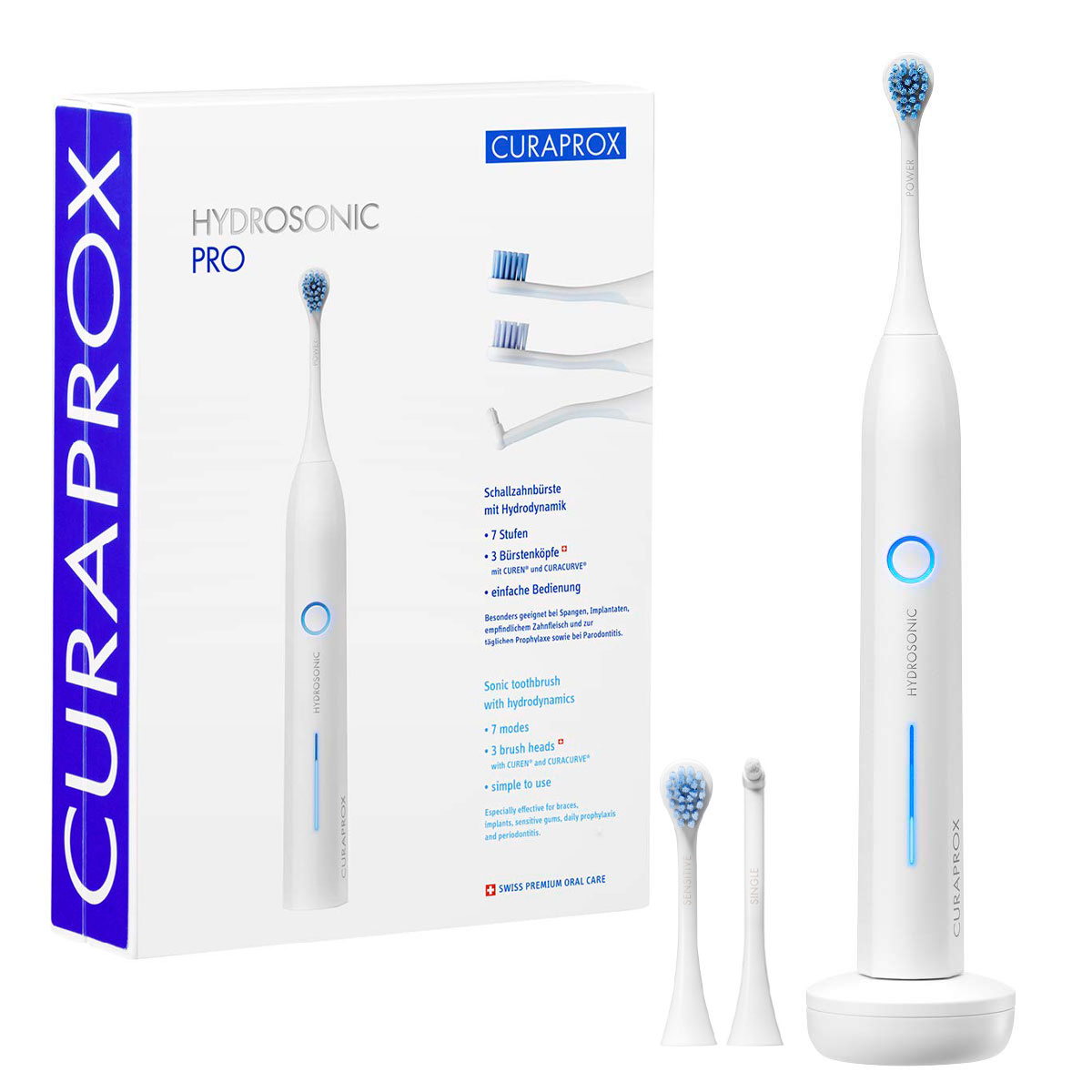Электрическая зубная щетка Curaprox curaprox щетка зубная звуковая в наборе hydrosonic pro