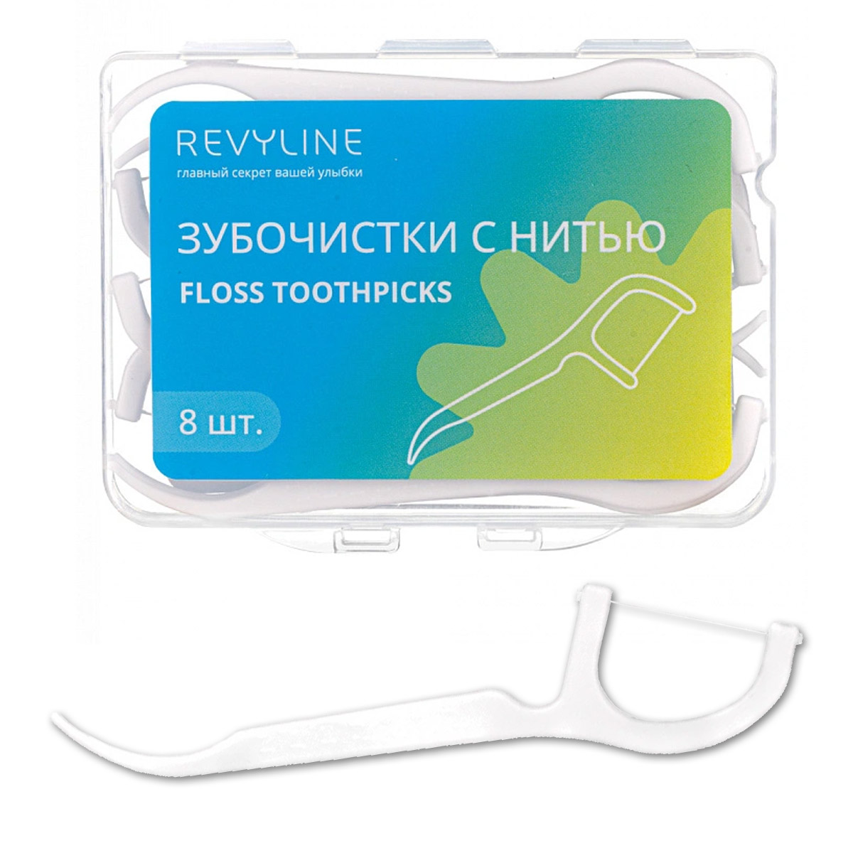 Зубная нить Revyline biorepair ultra flat waxed floss ультраплоская зубная нить без воска для чувствительных зубов