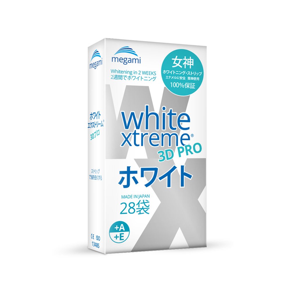 Купить WHITE XTREME 3D PRO для чувствительных зубов, Отбеливающие полоски MEGAMI