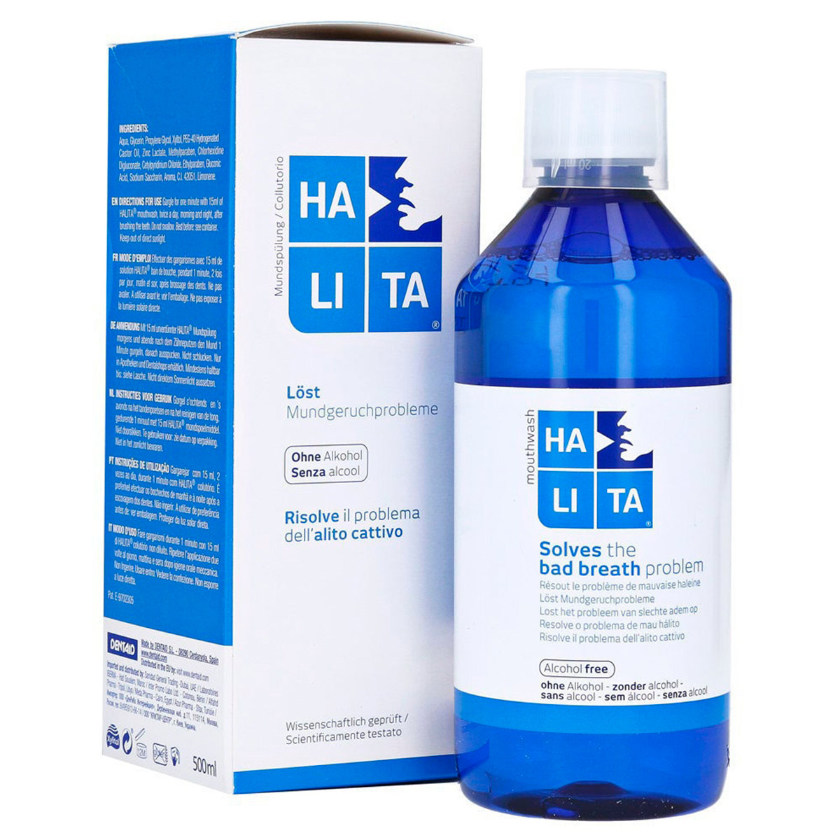 Ополаскиватель Halita waterdent ополаскиватель для полости рта хлоргексидин со вкусом мяты 500 мл