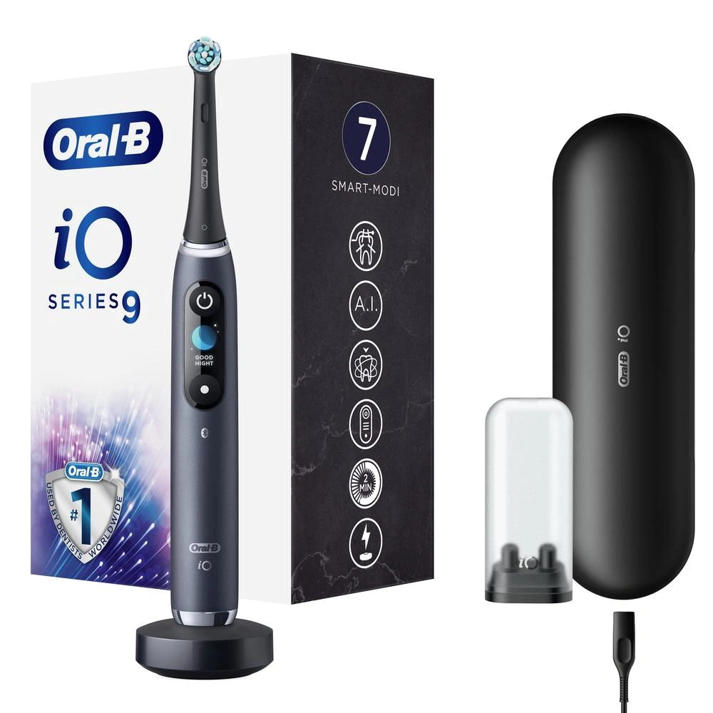 Электрическая зубная щетка Oral-B iO 9 Black Onyx oral b насадка для электрической зубной щетки sensi ultrathin eb60 4шт