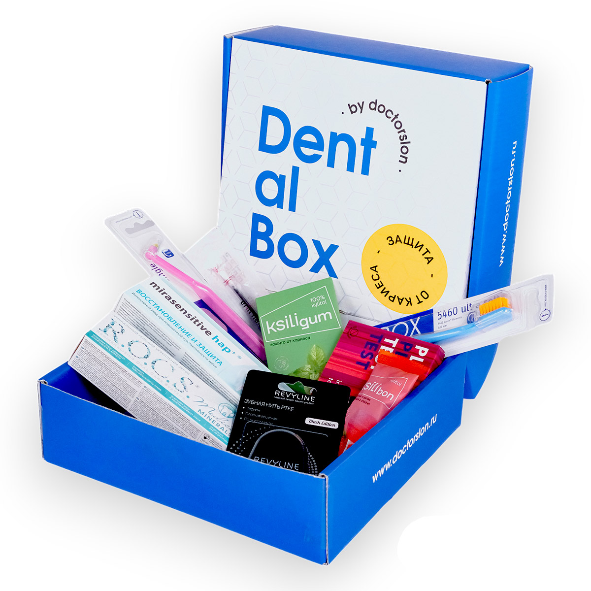 Готовый набор для гигиены Dental Box Dental Box Защита от кариеса готовые наборы для детской гигиены dental box детский дорожный набор