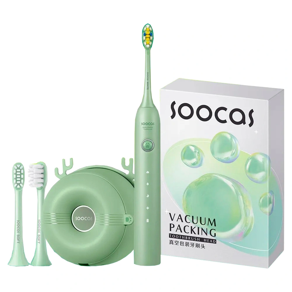 Электрическая зубная щетка Soocas Soocas D3 (Зеленая) soocas зубные щётка ирригатор soocas d3 зубная щётка электрическая розовая розовый