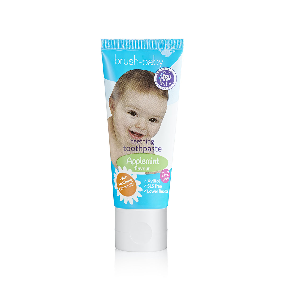 Зубная паста Brush-Baby Яблоко (от 0 до 2 лет)