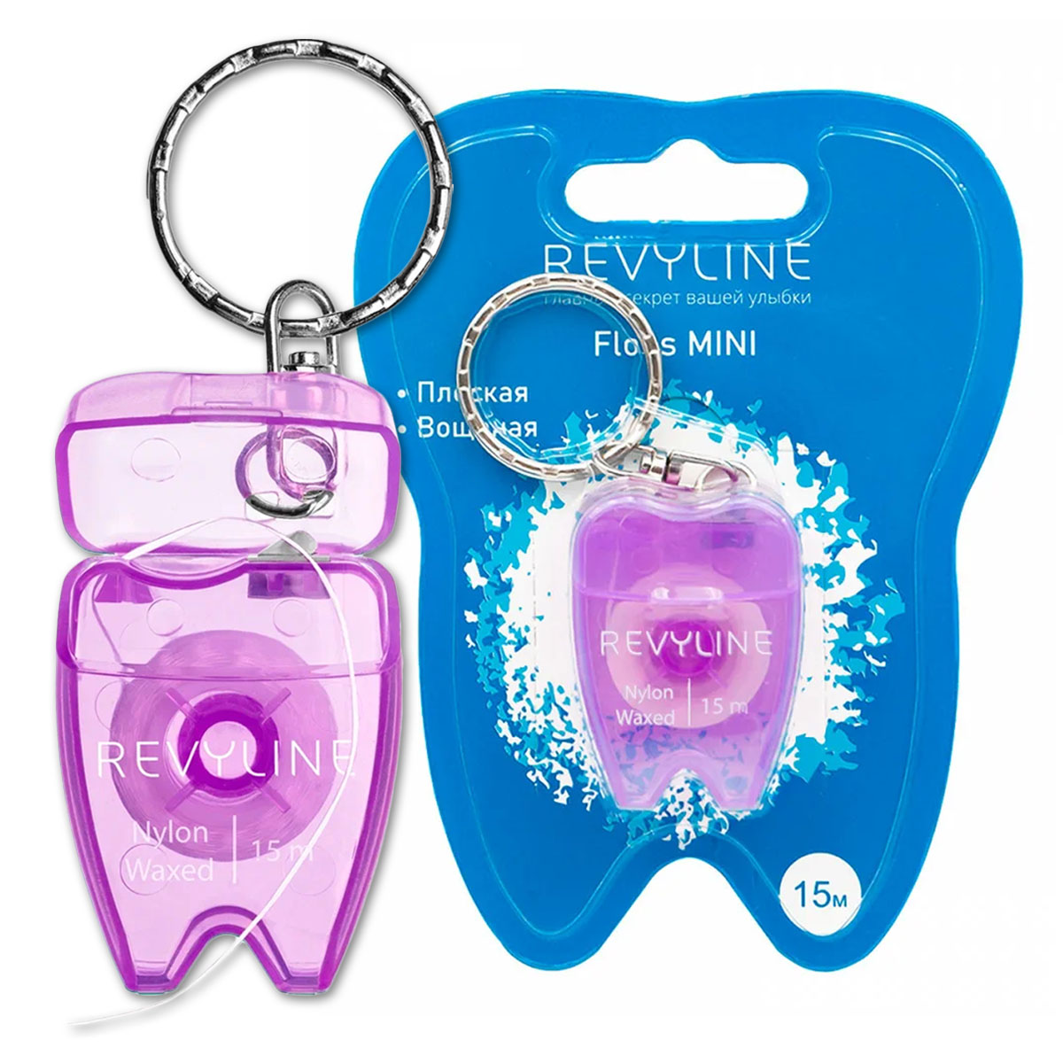 Зубная нить Revyline зубная нить revyline нейлон вощеная bubble gum 50 м