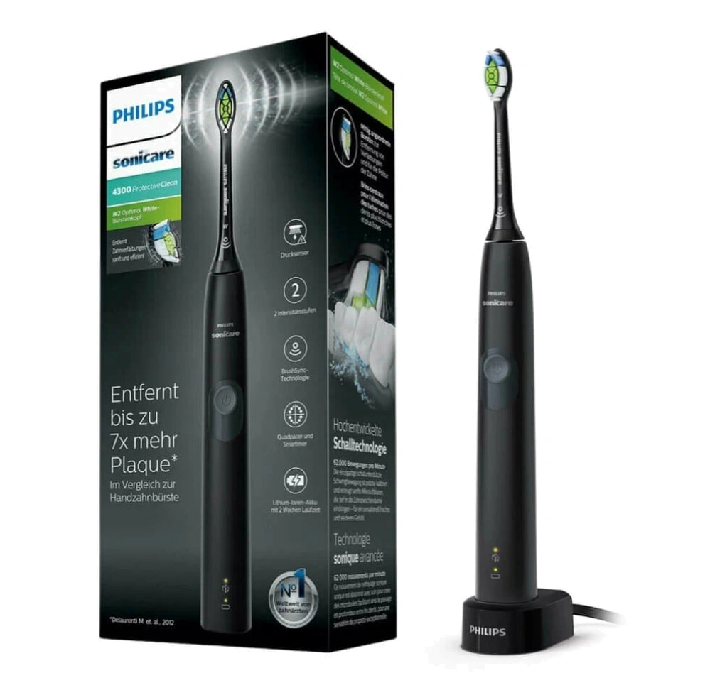 

Электрическая зубная щетка Philips, Черный, ProtectiveClean HX6800/44