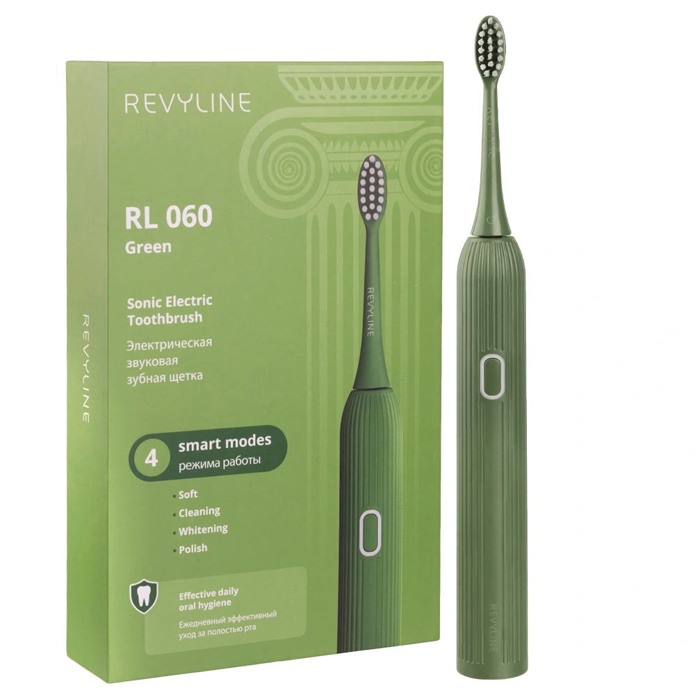 Электрическая зубная щетка Revyline revyline насадки ортодонтические белые для ирригаторов rl 660 и 610 2 шт
