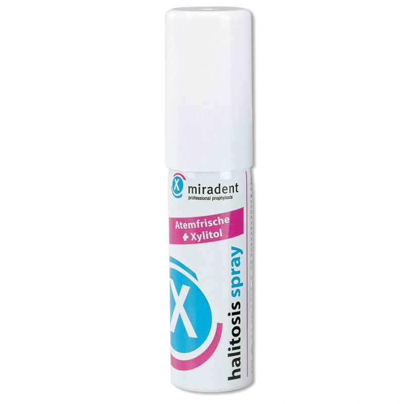 Спрей miradent Halitosis Spray для устранения неприятного запаха изо рта леденцы miradent aquamed маракуйя