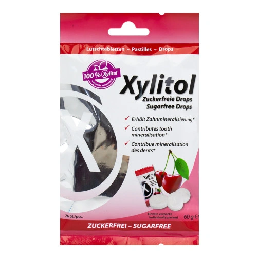 Леденцы miradent Xylitol Drops вишня herbion леденцы со вкусом вишни без сахара 2 5 г 25 шт