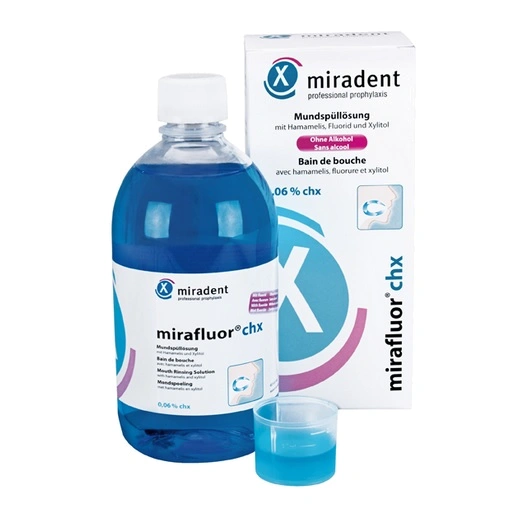 Ополаскиватель miradent waterdent ополаскиватель для полости рта хлоргексидин со вкусом мяты 500 мл