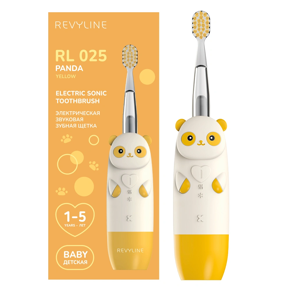 Электрическая зубная щетка Revyline RL 025 Panda Желтая