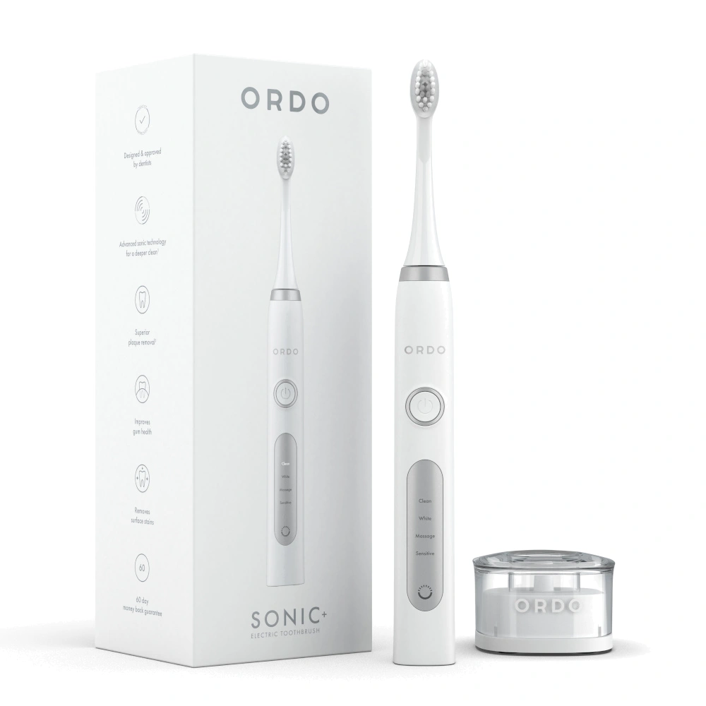 Электрическая зубная щетка Ordo Sonic+ SP2000-CG, бело-серебрянная