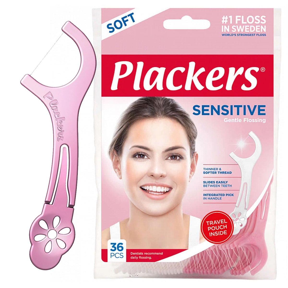 Зубная нить Plackers Sensitive