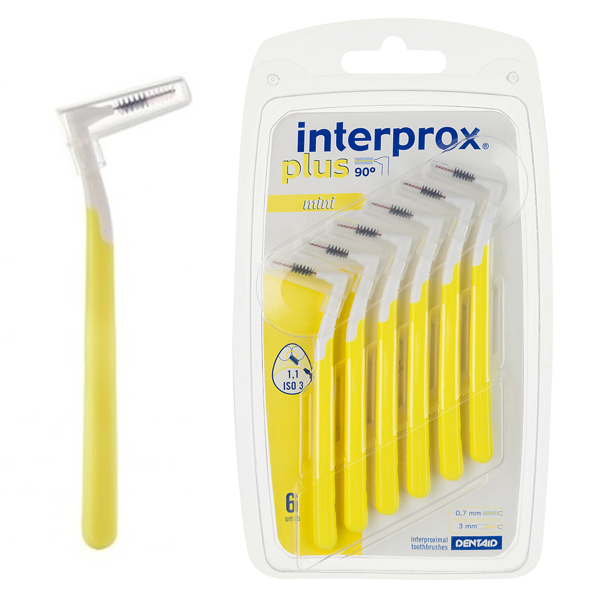 Межзубный ершик Interprox Interprox Plus Mini 1.1 мм межзубный ершик interprox plus nano 6 шт