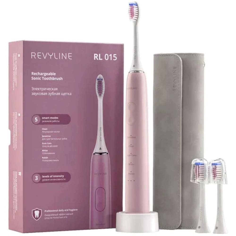 

Электрическая зубная щетка Revyline, Розовый, RL 015 Pink