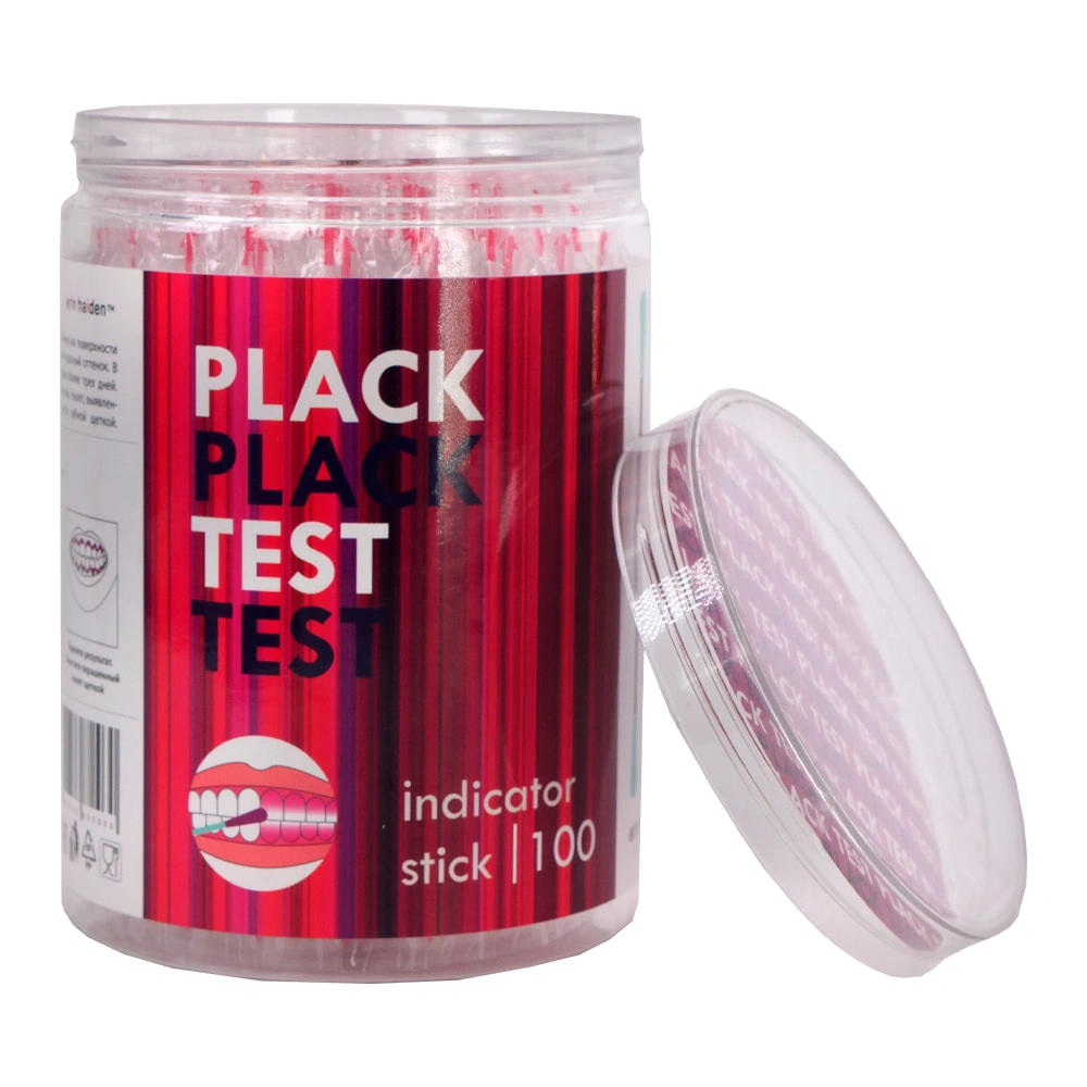 средство для выявления налета president plaque test Средство для выявления налета Erin Haiden Plack Test Indicator Stick, 100 шт.