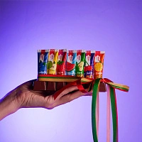 Набор детских зубных паст Edel white ассорти (7 шт x 9,4 мл)