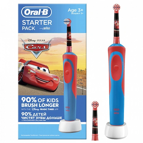 Электрическая зубная щетка Oral-B Cars Vitality Kids D12.513K (с 3-ех лет) - изображение 3